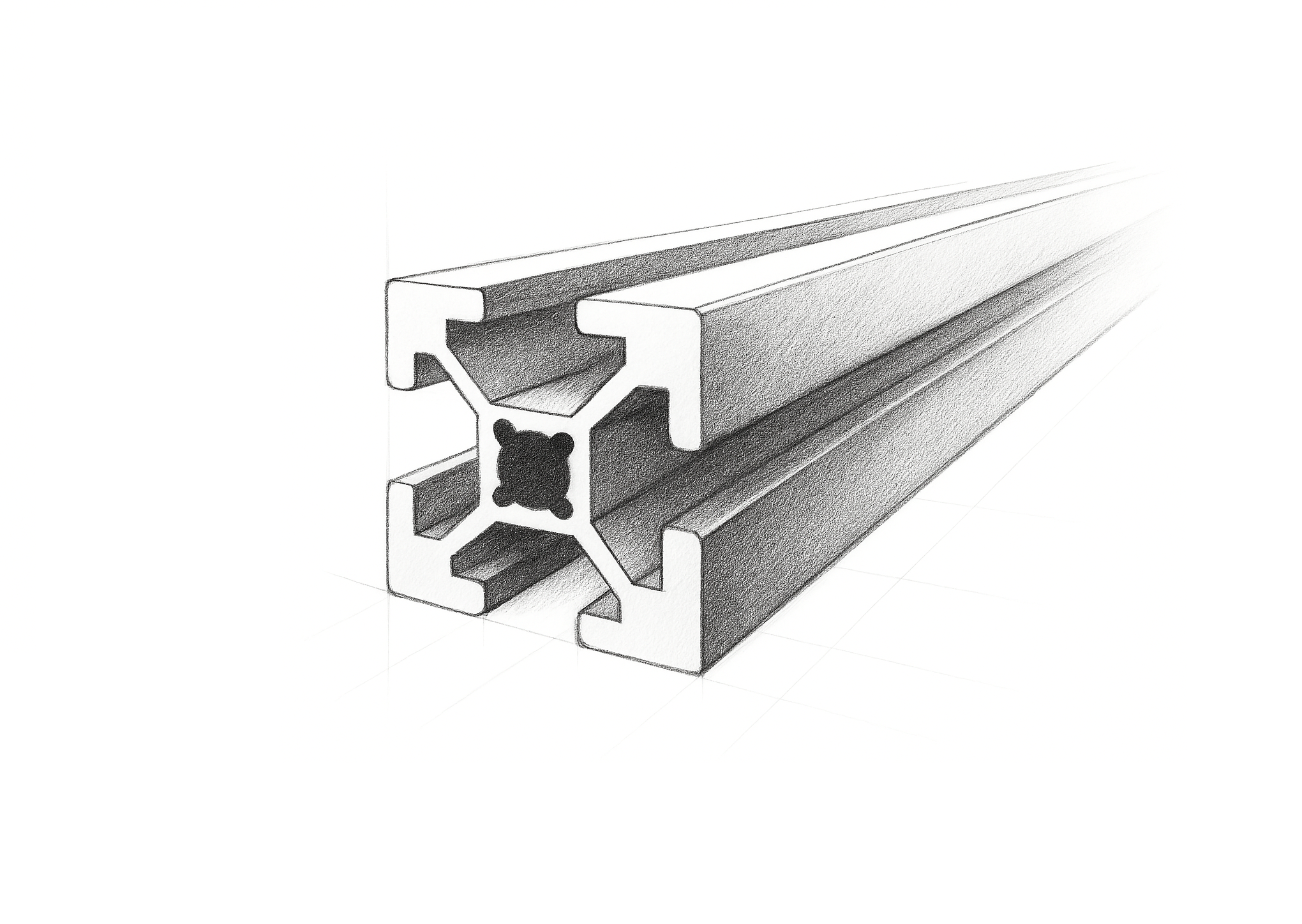 20x20 V T-Slot Profil - Kanal 6 Bağlantı
